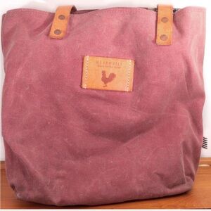 Meanwhile Back On The Farm - Waxed Canvas Tote